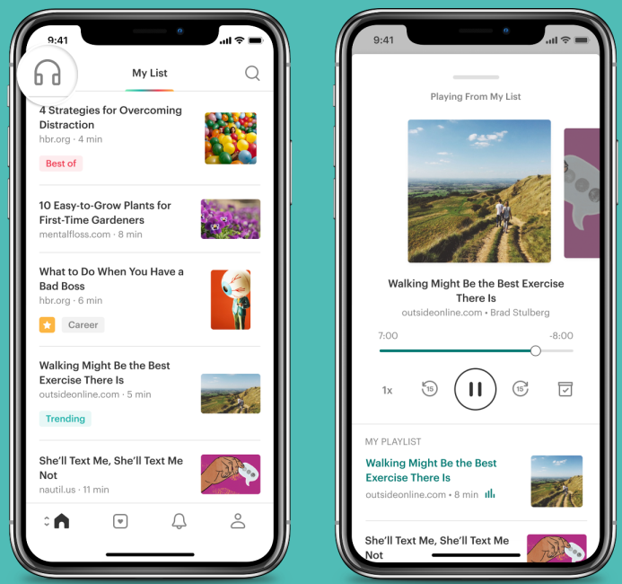Pocket taps Amazon Polly to let you listen to articles just like podcasts |  VentureBeat